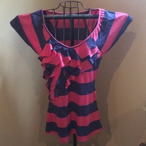 Maurice’s ruffled shirt